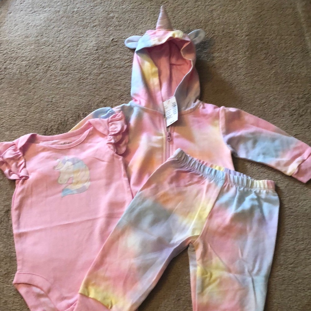 NWT The Children’s Place baby girl 3pc set